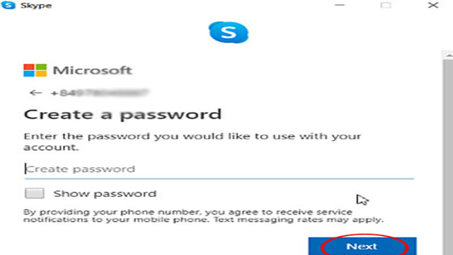 Đăng ký mới tài khoản Skype bước 3